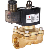 Клапан электромагнитный (соленоидный) двухходовой РОСМА 00000011326 СК-11-20 G3/4, НЗ, 220В, прямого действия, корпус - латунь, уплотнение - NBR (00000011326)