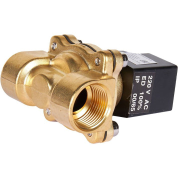 Клапан электромагнитный (соленоидный) двухходовой РОСМА 00000011326 СК-11-20 G3/4, НЗ, 220В, прямого действия, корпус - латунь, уплотнение - NBR (00000011326)-6