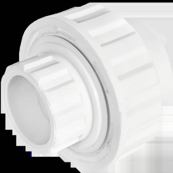 Муфта разъемная Pro Aqua d= 25 PP-R пластиковая Белая PN 10 (PA19010)-2