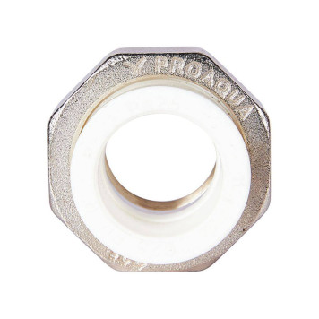 Муфта комбинированная Pro Aqua d=25-3/4 PP-R разъемная (американка) УСИЛЕННАЯ ВР Белая (PA20014S)-2