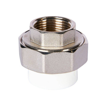Муфта комбинированная Pro Aqua d=25-3/4 PP-R разъемная (американка) УСИЛЕННАЯ ВР Белая (PA20014S)-7