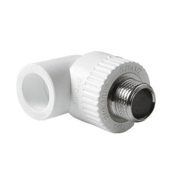 Угольник комбинированный Pro Aqua d=25-3/4 PP-R НР Белый (PA27014P)
