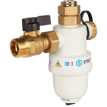 Фильтр -шламоотделитель с магнитом для настенных котлов STOUT SFW-0072-000020 G 3/4M-G 3/4RN-G 3/4M, (SFW-0072-000020)-2