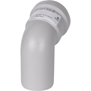 Отвод канализационный бесшумный STOUT D 58 х 67° (SKB-0011-005867)-1
