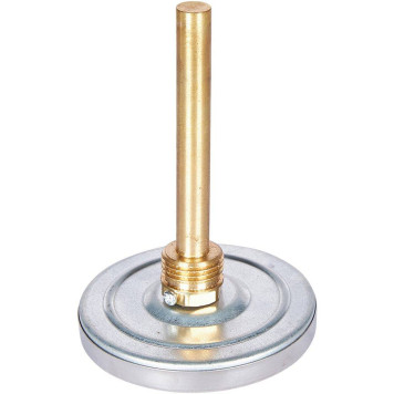 Термометр биметаллический ROMMER 80 мм 120 градусов с погружной гильзой 100 мм 1/2 (RIM-0001-801015)-2