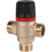 ROMMER RVM-0121-164320 Термостатический смесительный клапан для систем отопления и ГВС 3/4  НР 20-43°С KV 1,6 (боковое смешивание) (RVM-0121-164320)