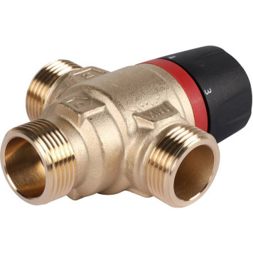 ROMMER RVM-0121-164320 Термостатический смесительный клапан для систем отопления и ГВС 3/4  НР 20-43°С KV 1,6 (боковое смешивание) (RVM-0121-164320)-5
