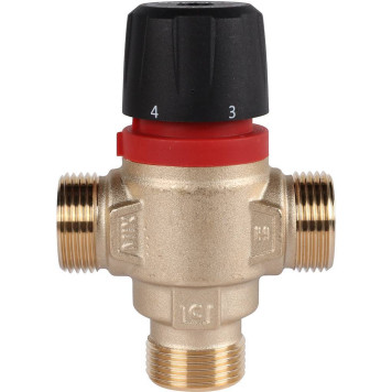 ROMMER RVM-0122-166020 Термостатический смесительный клапан для систем отопления и ГВС 3/4 НР 35-60°С KV 1,6 (боковое смешивание) (RVM-0122-166020)-3