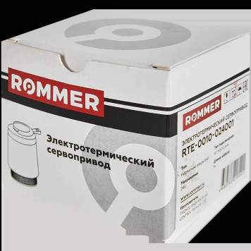 Электротермический компактный сервопривод ROMMER RTE-0010 нормально закрытый, 24 В (RTE-0010-024001)-3