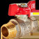 Кран шаровой ROMMER ВР/НР, ручка бабочка 1/2 (RBV-0004-2210215)