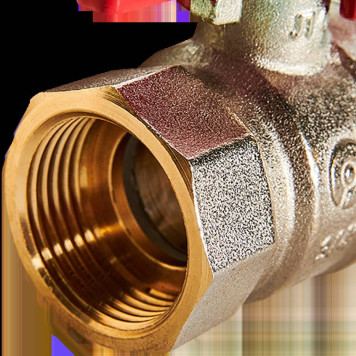 Кран шаровой ROMMER ВР/НР, ручка бабочка 3/4 (RBV-0004-2210220)-2