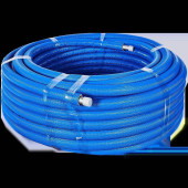 Труба STOUT SPI-0004-002535 25х3,5 (бухта 50 метров) PEX-a из сшитого полиэтилена с кислородным слоем, серая в теплоизоляции (синяя) (SPI-0004-002535)