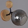 Бра 06780-0.2-01 BK+WOOD