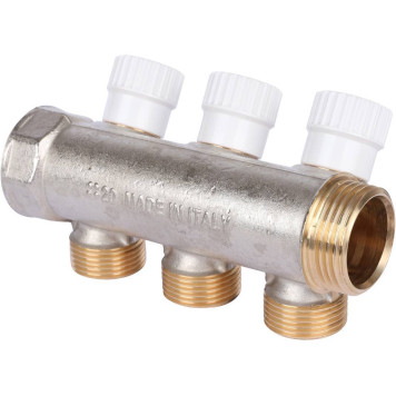 Коллектор Luxor 3-х ходовой с перекрывающими кранами CP 453 G1xG3/4 EK.-1