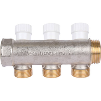 Коллектор Luxor 3-х ходовой с перекрывающими кранами CP 453 G1xG3/4 EK.-4