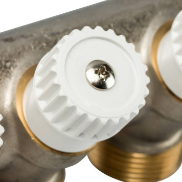 Коллектор Luxor CP 454 с 4-мя ходами и перекрывающими кранами G1xG3/4 EK-4