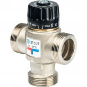 Термостатический клапан STOUT для систем отопления и ГВС 1 1/4 НР 30-65°С KV 3,5 SVM-0025-356532