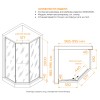 Душевой уголок RGW SV-82Gb L 1000x1000
