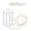 Душевой уголок RGW SV-82Gb L 800x800