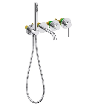 Смеситель встроенный для ванны с душем Timo Saona 2314/19YSM розовое золото 2314/19YSM