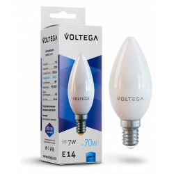 Лампа светодиодная Voltega Simple E14 7Вт 4000K 7049