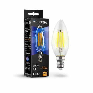 Лампа светодиодная Voltega Candle dim 5W 8460-2