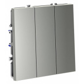Выключатель трехклавишный без рамки Voltum S70 VLS030105
