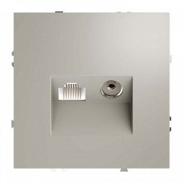 ТВ-розетка и розетка Ethernet RJ-45 без рамки Voltum S70 VLS060703-1