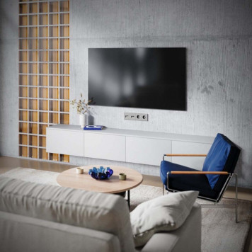 ТВ-розетка и розетка Ethernet RJ-45 без рамки Voltum S70 VLS060703-6