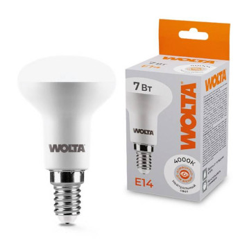 Лампа светодиодная Wolta E14 7Вт 4000K 25S50R7E14-1