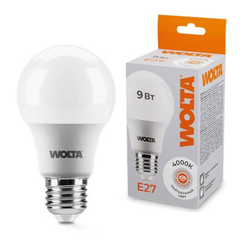 Лампа светодиодная Wolta E27 9Вт 4000K 25S60BL9E27-1