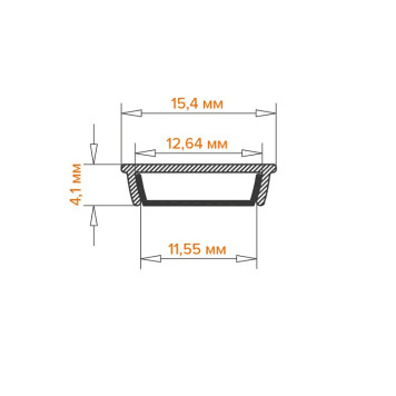 Короб накладной гибкий Wolta WAP-S-15/4/2000-A-1