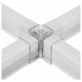 Соединитель угловой X-образный для модульных светильников Wolta  WTB-WBT-X-01