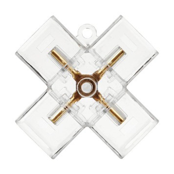 Соединитель угловой X-образный для модульных светильников Wolta WTB-WBT-X-01-1