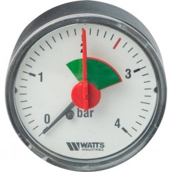 Манометр аксиальный Watts F+R101(MHA) 50/4x1/4, 50мм, 0-4 бар