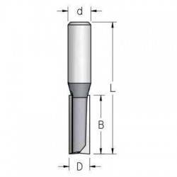 Фреза WPW  пазовая  D12,7 B75 Z2 хвостовик 12 (P201272)