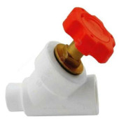 Клапан PP-R бел запорн Дн20х45гр Ру25 вн/нр пайка РосТурПласт 14187