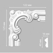Угол DECOMASTER 97803-1 (125*122*16мм)