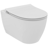 Ideal Standard I.life O Унитаз подвесной 35x53см, безободковый, смыв HydroTwist, крепление EasyFix+, цвет: белый. T568001