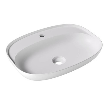 Alice Form Oval Раковина 60x45х12см., накладная, 1 отв., цвет: белый матовый. 22460109