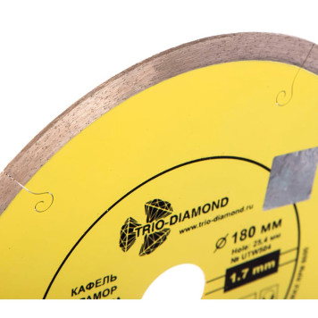 Диск алмазный Trio-Diamond 180*25,4 Сплошной ультратонкий hot press UTW504-1