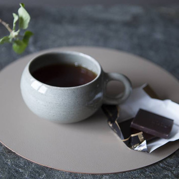 ADJ Круглый плейсмат, D40 см., цвет: белый/панна котта-3