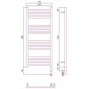 Сунержа Модус 3.0 Полотенцесушитель электрический 40x100h, прав., цвет: мат. белый 30-5701-1040