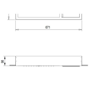 Fantini Acquadolce Внутренняя часть многофункционального верхнего душа L041B, L042B. 69 00 L041A-1