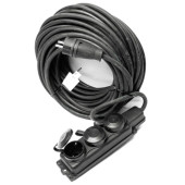 Удлинитель REDVERG силовой морозостойкий КГ 3х2,5, колодка 3 розетки, IP44, 20м (с/з)