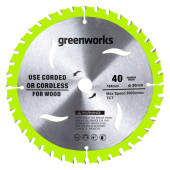 Диск пильный по дереву Greenworks 184x20 мм, 40T