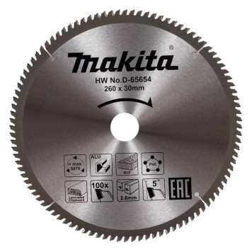 Диск пильный универсальный Makita 260x30x2.6/1.8x100T