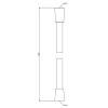 Gessi Шланг для душа 150см., Cromalux, цвет: Brushed Brass PVD. 01637#727