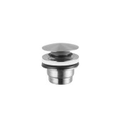 Newform X-STEEL 316 Донный клапан нажимной ldquo;StopGordquo;, для раковин с/без перелива, монтажный размер: 15-67 мм цвет: INOX. 24686.50.050