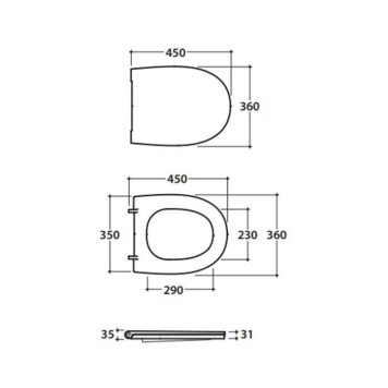 Globo 4ALL Сиденье для унитаза, микролифт, цвет: Smoke/хром-1